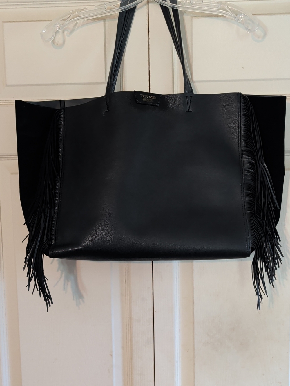 Victoria's Secret Black Fringe Tote